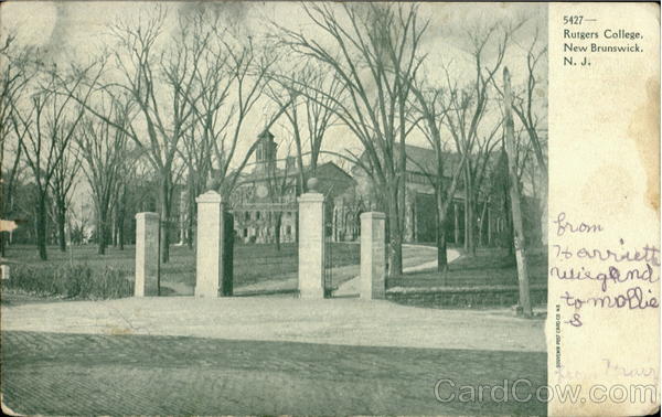 Rutgers College New Brunswick New Jersey