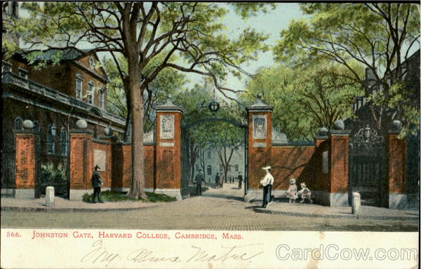 Johnston Gate, Harvard College Cambridge Massachusetts