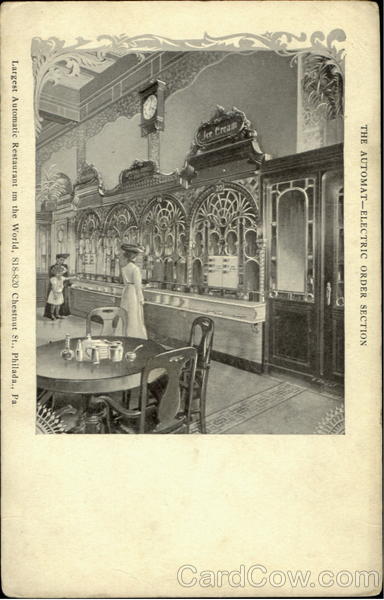 The Automat Electric Order Section, Chestnut St Philadelphia Pennsylvania