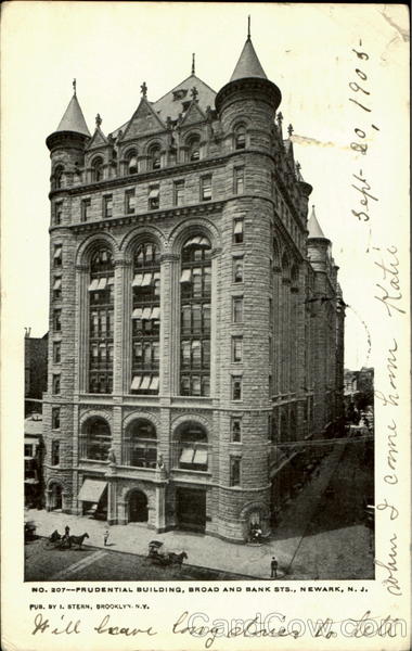 Prudential Building, Broad And Bank Sts Newark New Jersey