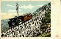 Jacobs Ladder Mt. Washington Railway Postcard