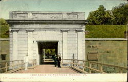 Entrance To Fortress Fort Monroe, VA Postcard Postcard