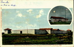 Sutter's Fort Postcard