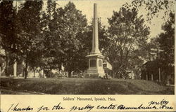 Soldiers Monument Postcard