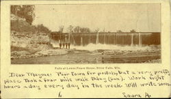 Falls At Lower Power House River Falls, WI Postcard Postcard