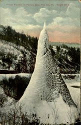 Frozen Fountain At Parkers Glen Postcard