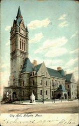 City Hall Holyoke, MA Postcard Postcard