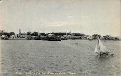 View From The Harbor Postcard