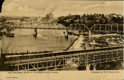 The Kennebec River At Waterville Postcard