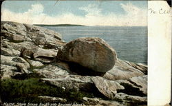 Maine Shore Scene Postcard