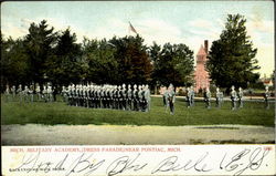 Mich. Military Academy Near Pontiac Michigan Postcard Postcard