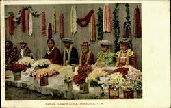 Native Flower Girls Honolulu, HI Postcard Postcard
