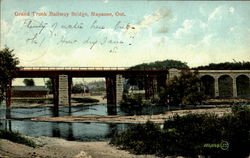 Grand Trunk Railway Bridge Napanee, ON Canada Ontario Postcard Postcard