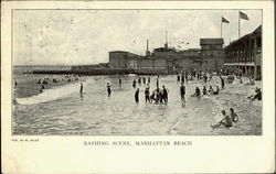 Bathing Scene Postcard