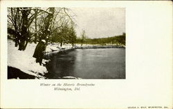 Winter On The Historic Brandywine Wilmington, DE Postcard Postcard