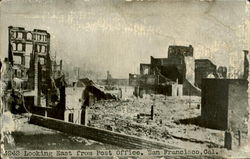 Looking East From Post Office Postcard