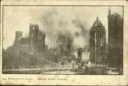 San Francisco In Ruins California Postcard Postcard