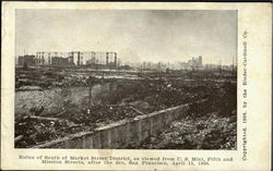 Ruins Of South Of Market Street District Postcard