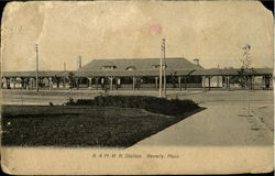 B. &. M. R. R. Station Postcard