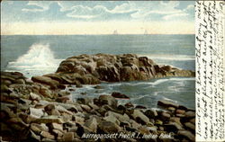 Indian Rock Narragansett Pier, RI Postcard Postcard