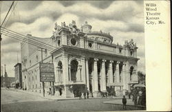 Willis Wood Theatre Kansas City Postcard