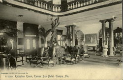 Tampa Bay Hotel Reception Room Florida Postcard Postcard