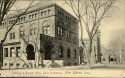 Library & Dwight Hall, Yale University Postcard