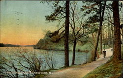 The Lake Path Lakewood, NJ Postcard Postcard