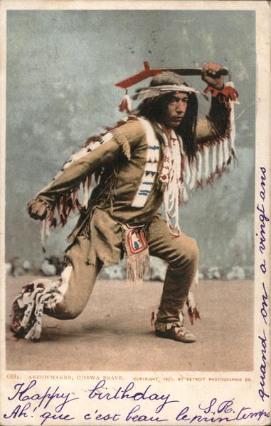 Arrowmaker, Ojibwa Brave Native Americana