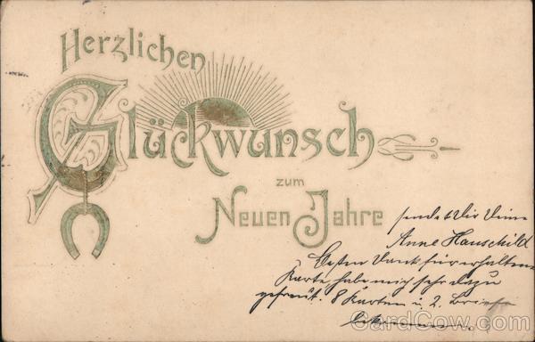 Herzlichen Glückwunsch zum Neuen Jahre New Year's