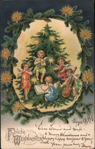 Frohliche Weinachten! Santa Claus