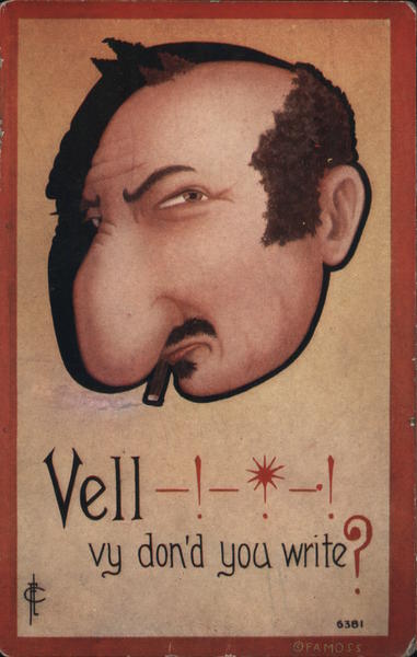 Man With Cigar Wonders Why You Don't Write Frederick L. Cavally