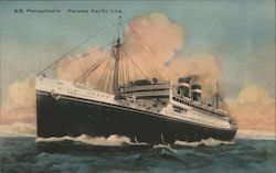 SS Pennsylvania, Panma Pacific Line Postcard