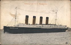 Cunard Line - S.S. Mauretanio Postcard