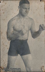 Willie Harmon - New York Boxer Postcard