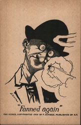 Fanned again - Sports Fan Series Postcard