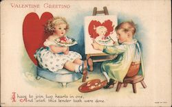 Valentine Greeting Children Ellen Clapsaddle Postcard Postcard Postcard