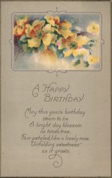 A Happy Birthday Postcard
