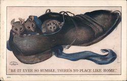 Be It Ever So Humble, There's No Place Like Home Mice Postcard Postcard Postcard