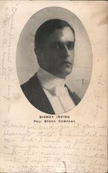 Sidney Irving - Poli Stock Company Springfield, MA Actors Postcard Postcard Postcard