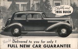 Slightly Used 1936 Buick Postcard