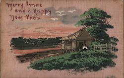 Merry Xmas and a Happy New Year Postcard