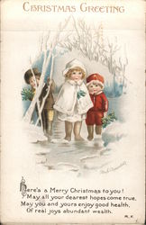 Christmas Greeting Postcard
