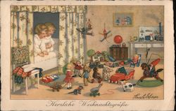 Herzliche Weihnachtsgrupe Postcard