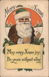 Merry Xmas Santa Claus CS 608 Postcard Postcard Postcard