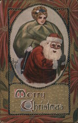 Merry Christmas Santa Claus Postcard Postcard Postcard