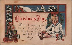 Christmas Day And I Wish You All the Joys That Come With The Day Postcard