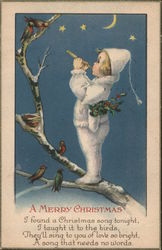 Christmas song for the birds Postcard