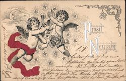Prosit Neujahr Postcard