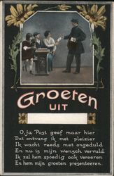 Written in Dutch: Groeten Uit (Greetings from) Postcard